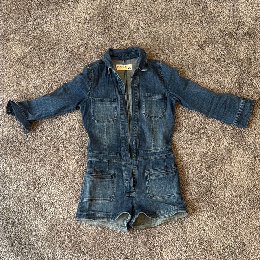 Pistola Blue Denim Jumpsuit - Picture 4 of 6
